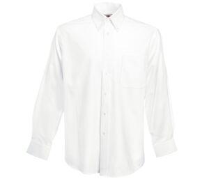 Fruit of the Loom SC400 - Oxford Shirt Long Sleeves White