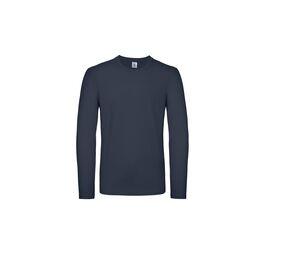 B&C BC05T - Long-sleeved men's t-shirt Navy