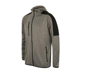 Finden & Hales LV622 - Veste Softshell à capuche Grey / Black