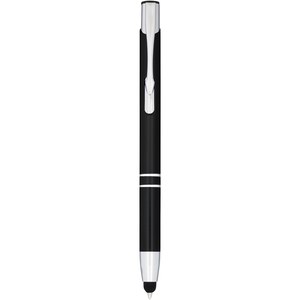 PF Concept 107298 - Moneta anodized aluminium click stylus ballpoint pen Solid Black