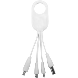 PF Concept 134214 - Troup 4-in-1 charging cable with type-C tip White