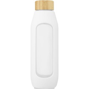 PF Concept 100666 - Tidan 600 ml borosilicate glass bottle with silicone grip White