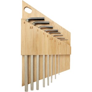STAC 104576 - Allen bamboo hex key tool set Natural
