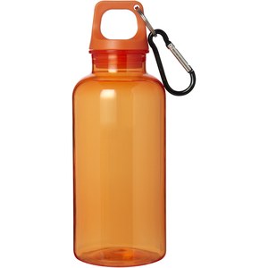 PF Concept 100778 - Oregon 400 ml RCS certified recycled plastic water bottle with carabiner Orange