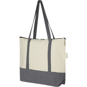 PF Concept 120645 - Repose 320 g/m² recycled cotton zippered tote bag 10L